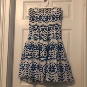 Cute smocked strapless dress